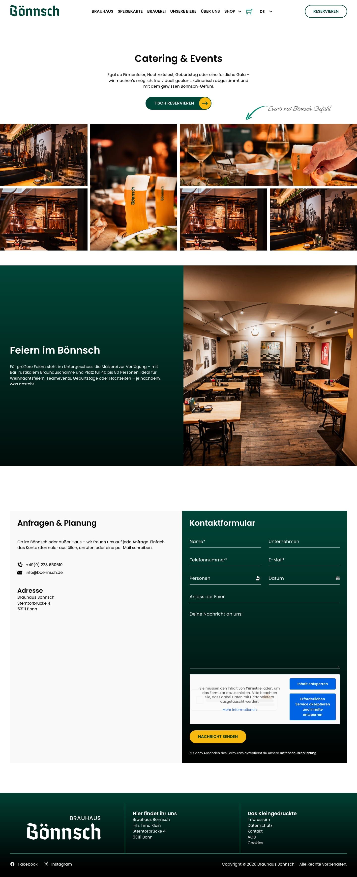 Catering und Events