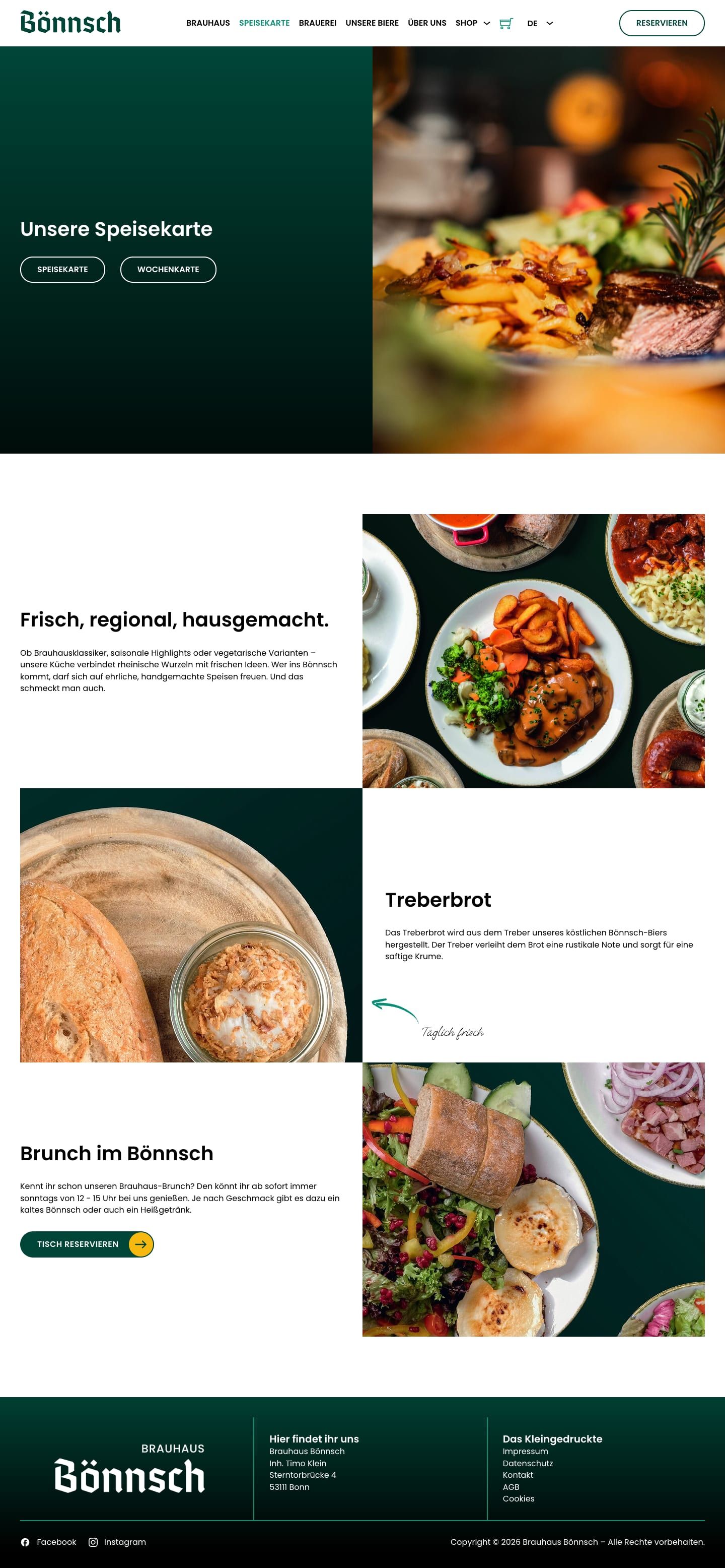 Speisekarte